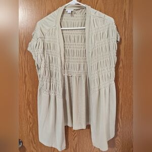 LulaRoe Kaylin, size Large, Cream